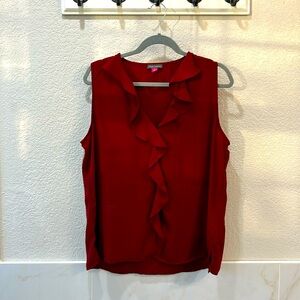 Never Worn NWOT Vince Camuto Ruffled Shell